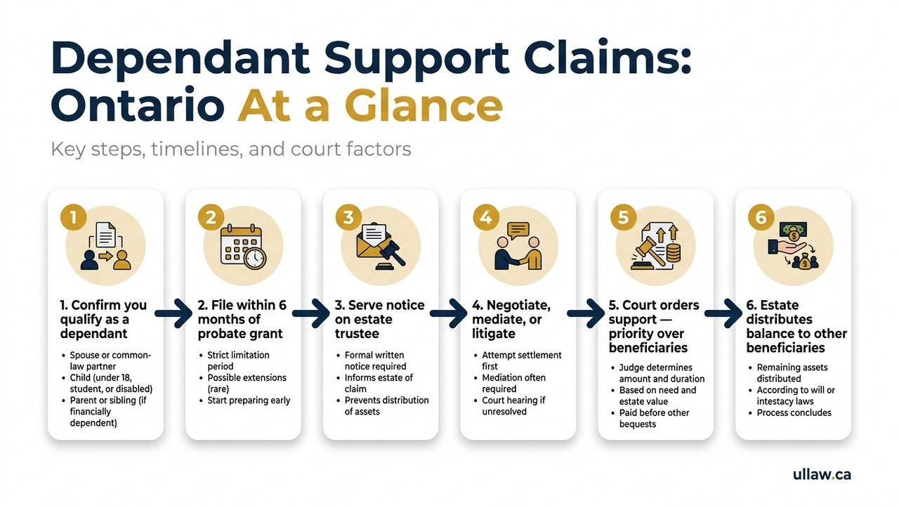 Dependant Support Claims: Ontario At a Glance
