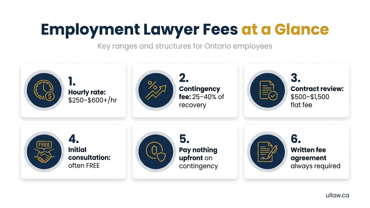 Employment Lawyer Fees at a Glance