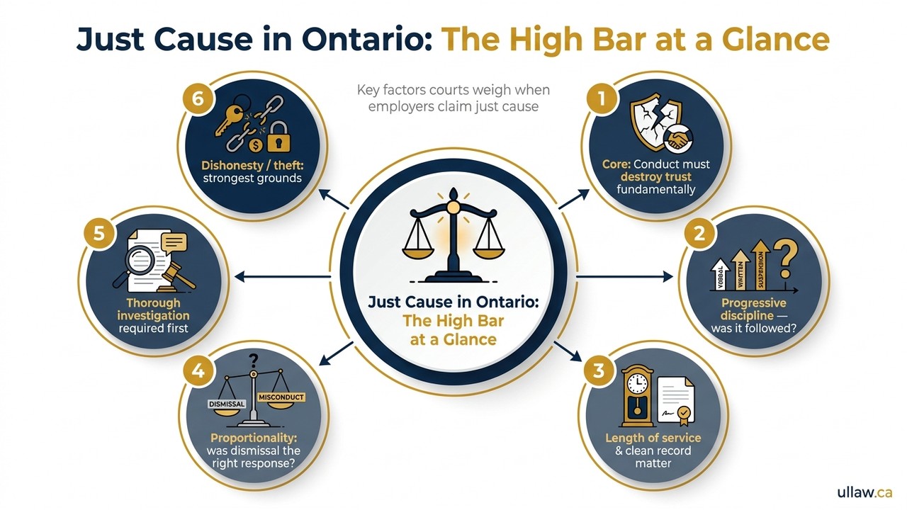 Just Cause in Ontario: The High Bar at a Glance