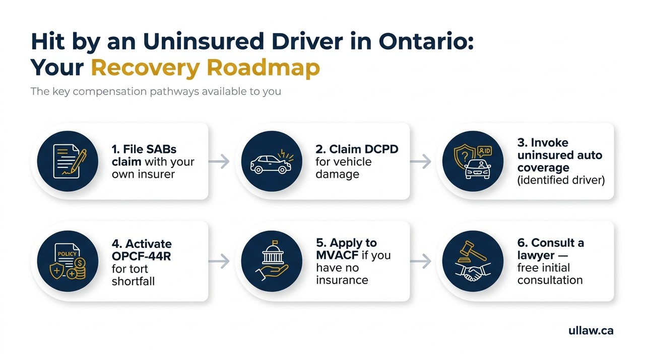 Hit by an Uninsured Driver in Ontario: Your Recovery Roadmap
