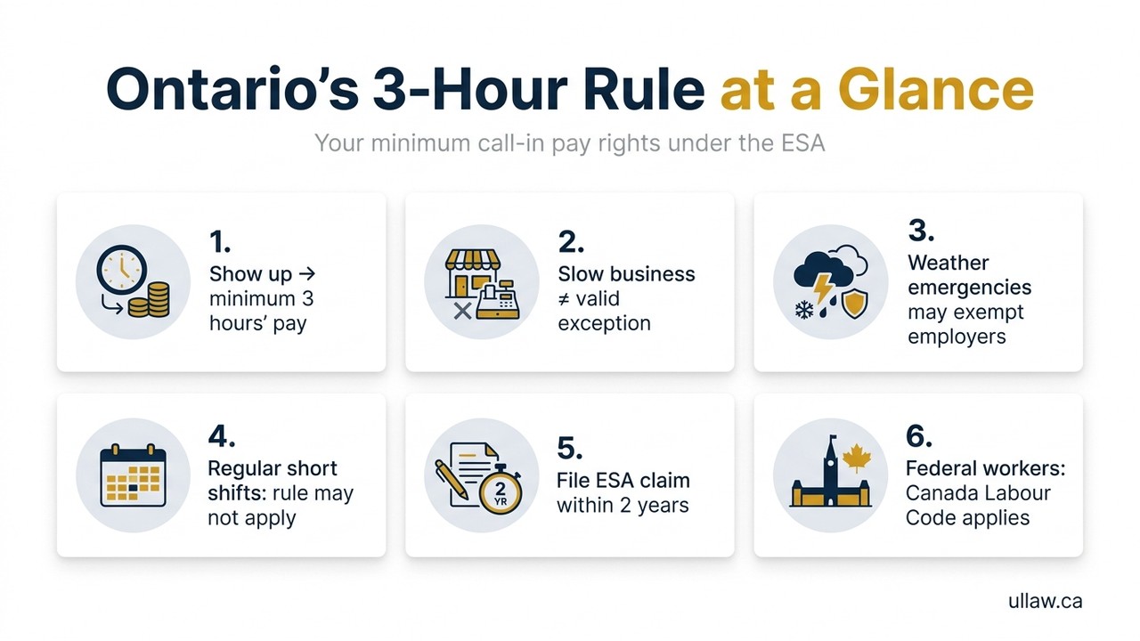 Ontario’s 3-Hour Rule at a Glance