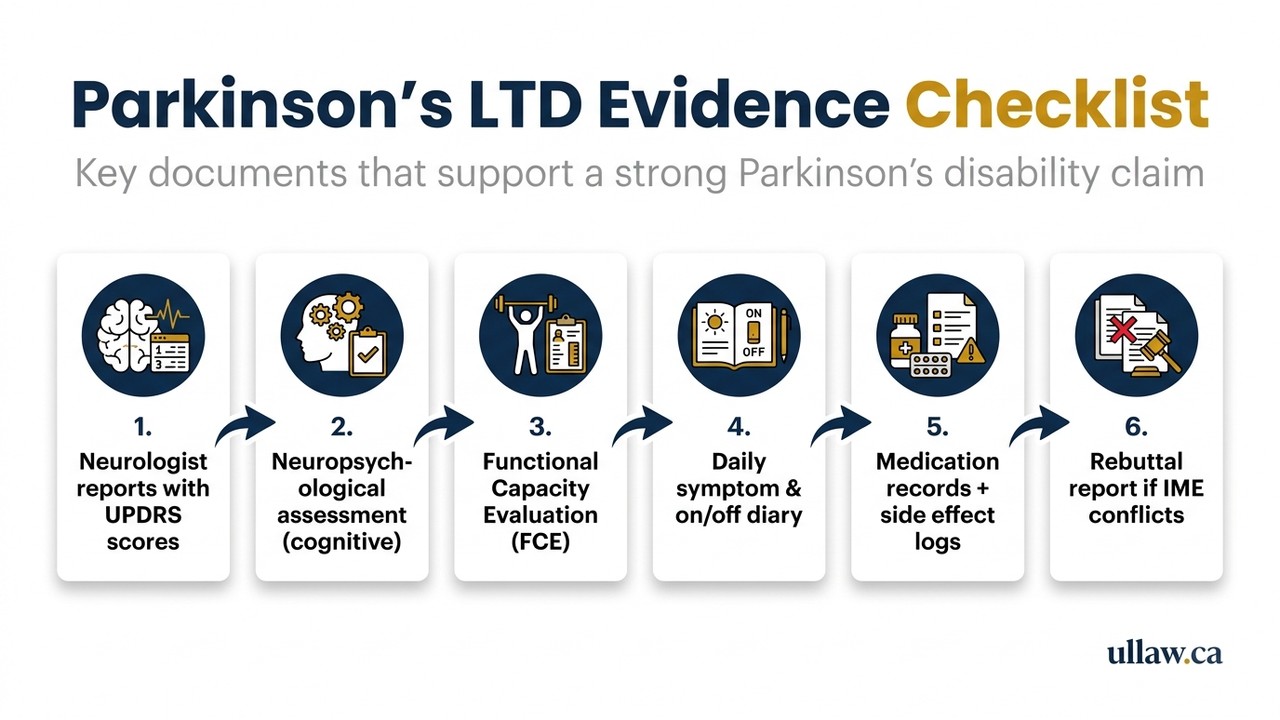 Parkinson’s LTD Evidence Checklist
