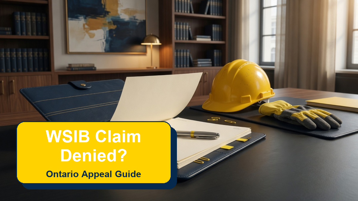 WSIB Claim Denied in Ontario: Appeal Process, Deadlines & Evidence Checklist