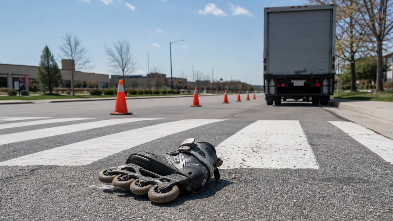 #NEW: Pedestrian on rollerblades struck and killed by transport truck in Ajax.