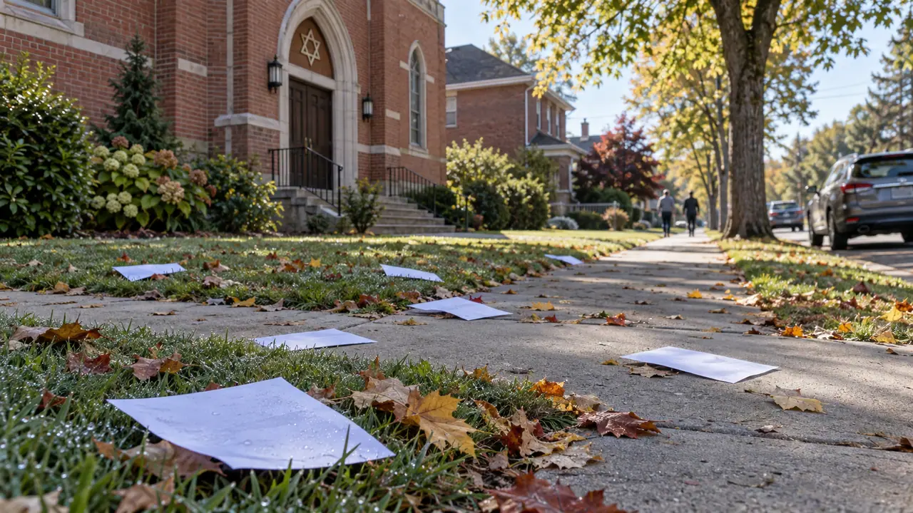 Belleville Synagogue Targeted Again: Antisemitic Flyers Distributed After Shooting