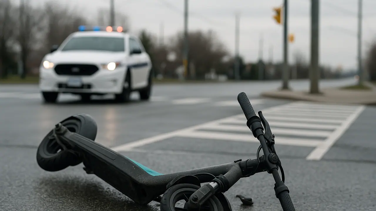 Man in life-threatening condition after e-scooter crash in Brampton