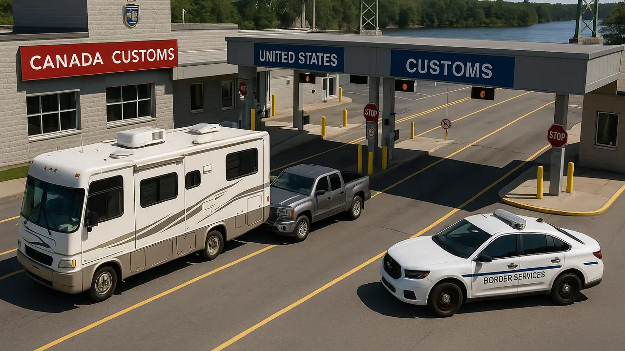 U.S. man, woman busted at Canada border with guns, drugs