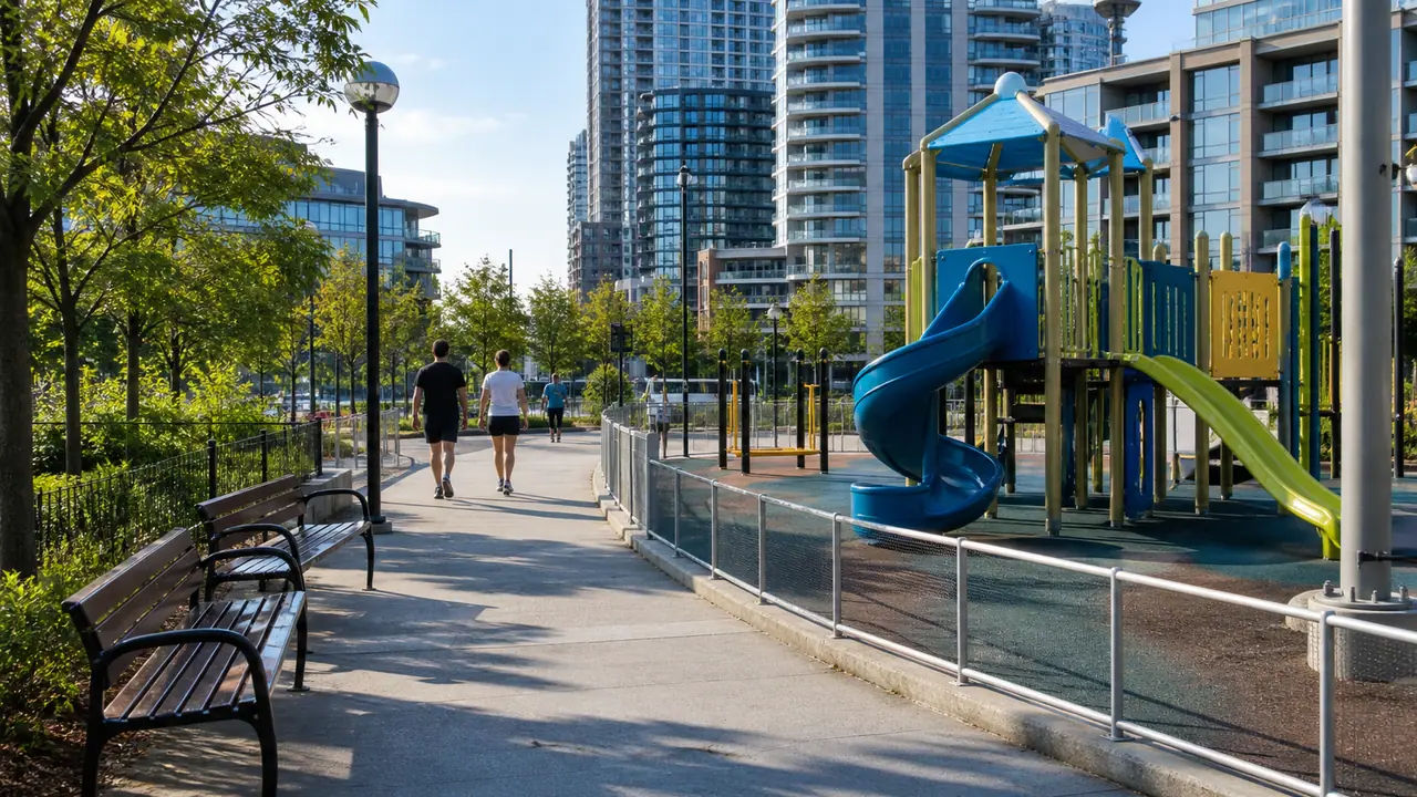 A man is wanted for allegedly sexually assaulting a child in Roundhouse Park in the CityPlace neighbourhood on Tuesday.