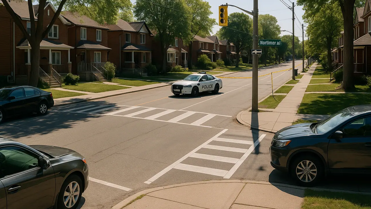 Toronto police are searching for a man who allegedly threatened another person and their pet with a knife in East York.