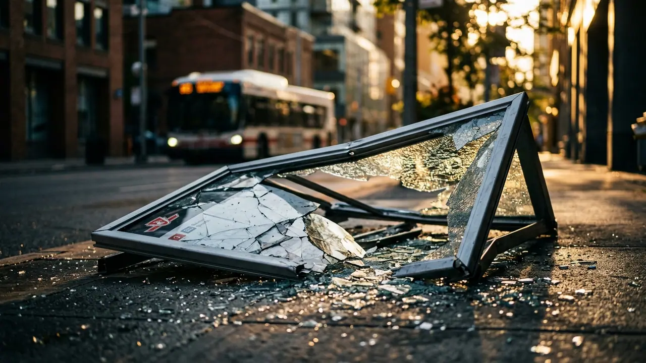 Woman, 53, injured after car crashes into TTC bus stop