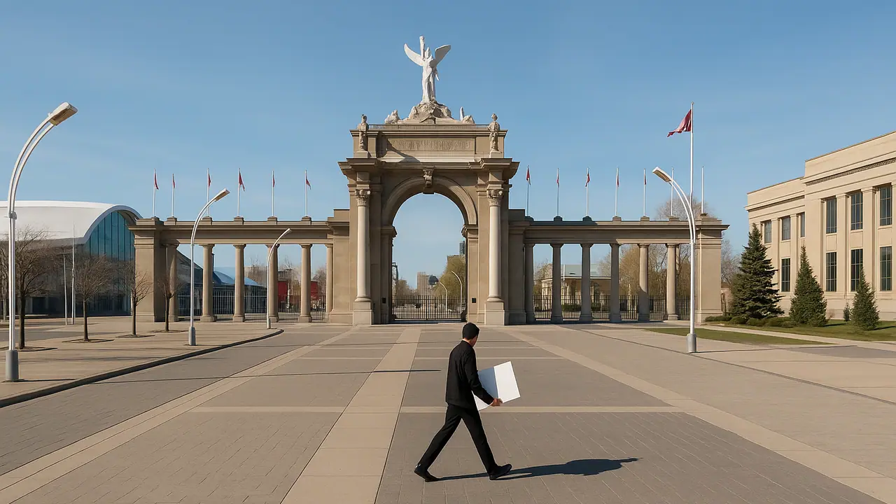Man charged with trespassing after carrying ‘FIFA = Greed’ sign at Exhibition Place ahead of World Cup match