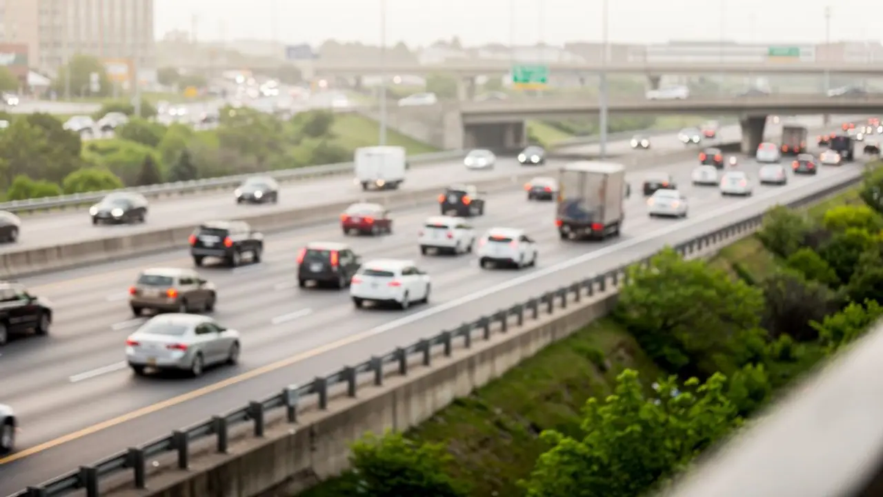 Portion of Hwy 403 closed in Mississauga after dump truck hits overpass