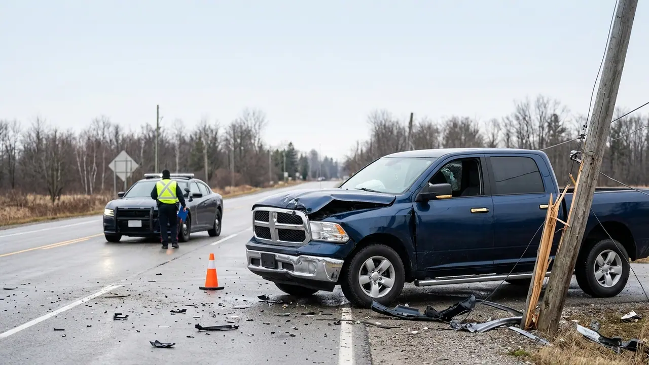 Police say impaired suspect assaulted their partner, fled scene and crashed truck