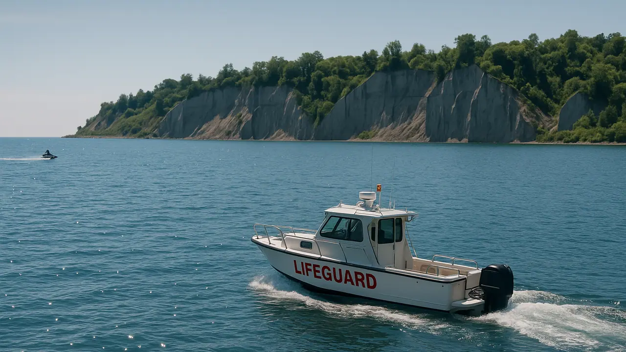 A 20-year-old man has been charged after he allegedly crashed his jet ski into a lifeguard vessel, sending the lifeguard overboard into the water near Scarborough Bluffs, Toronto police said.