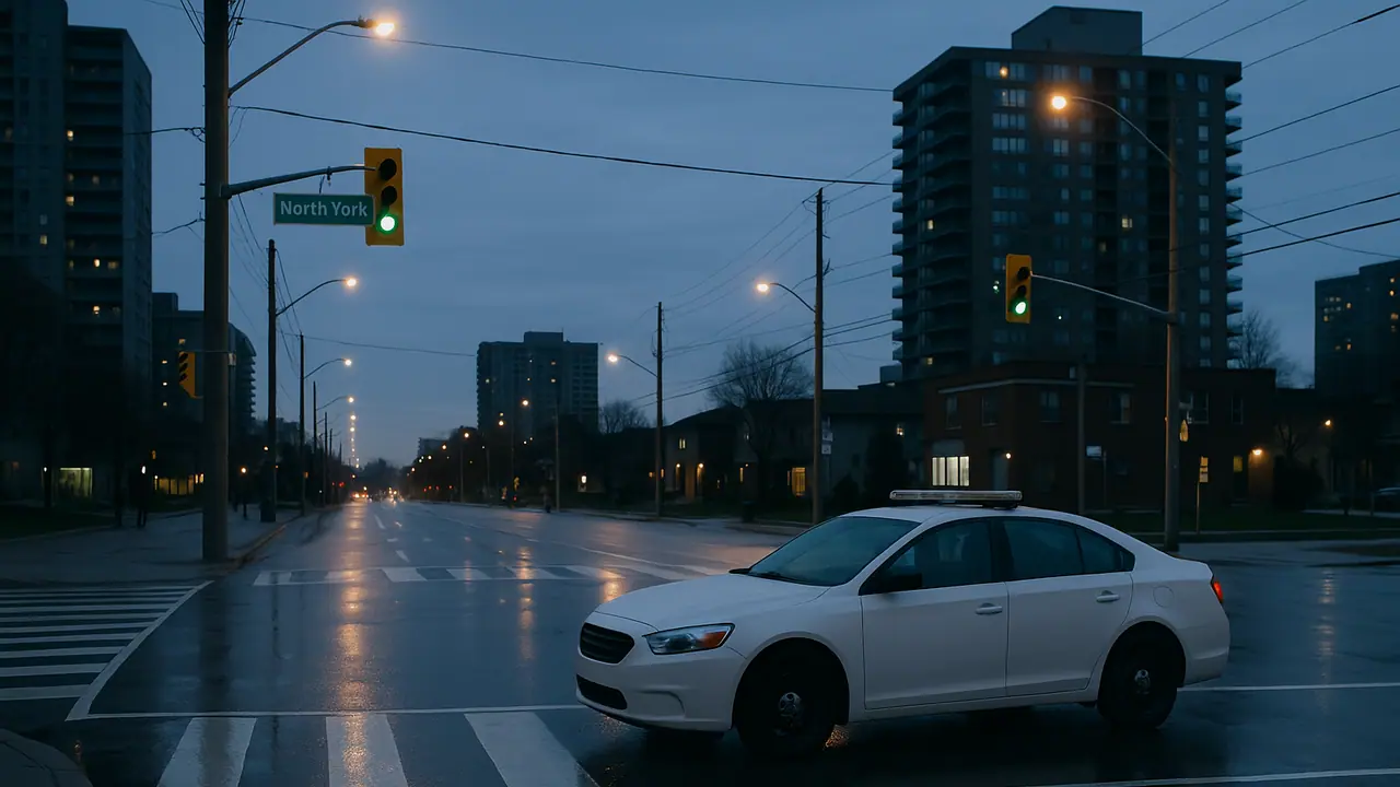 Police hunt underway for North York stabbing suspect