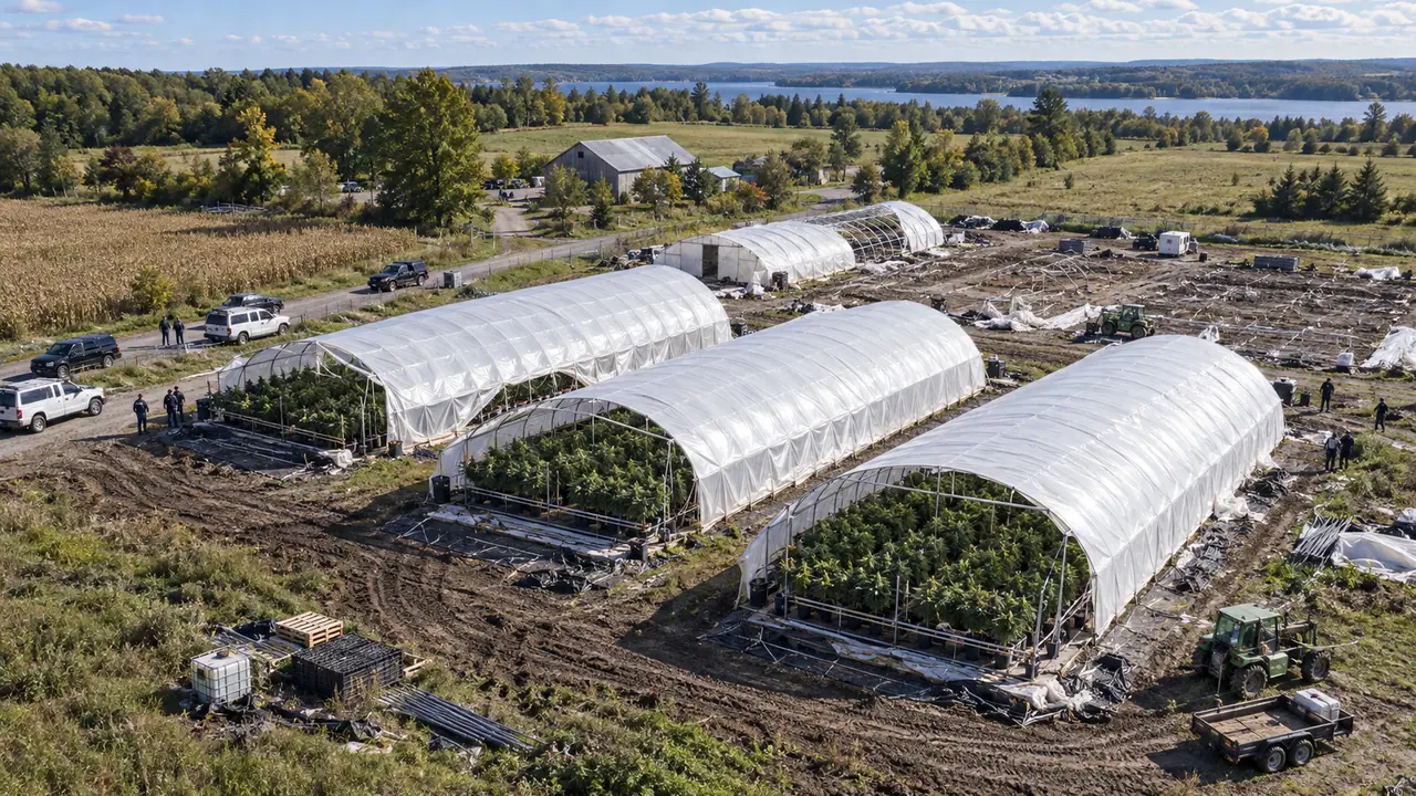 OPP Dismantle Major Illegal Cannabis Grow-Op in Greater Napanee, Ontario