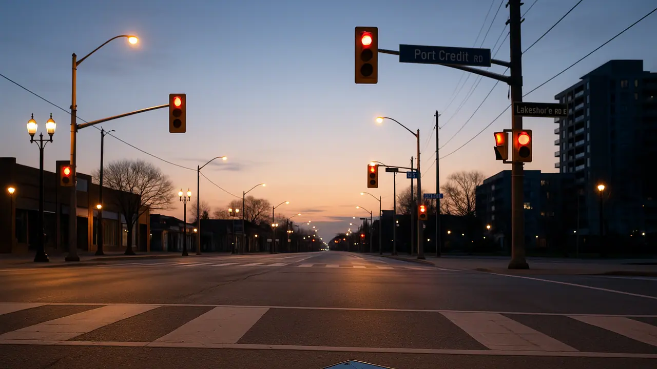 Police in Peel Region are searching for a man after a woman was violently attacked during an early morning attempted robbery in Port Credit on Friday.