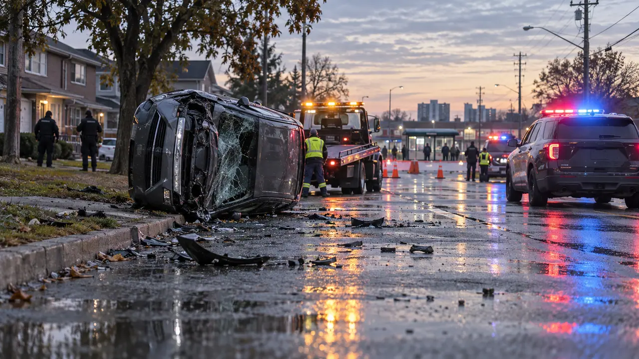 Rexdale Auto Theft: Police Injured in Collision at Islington and Elmhurst
