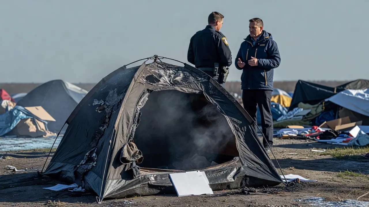 Sudbury police seek suspect in tent fire homicide