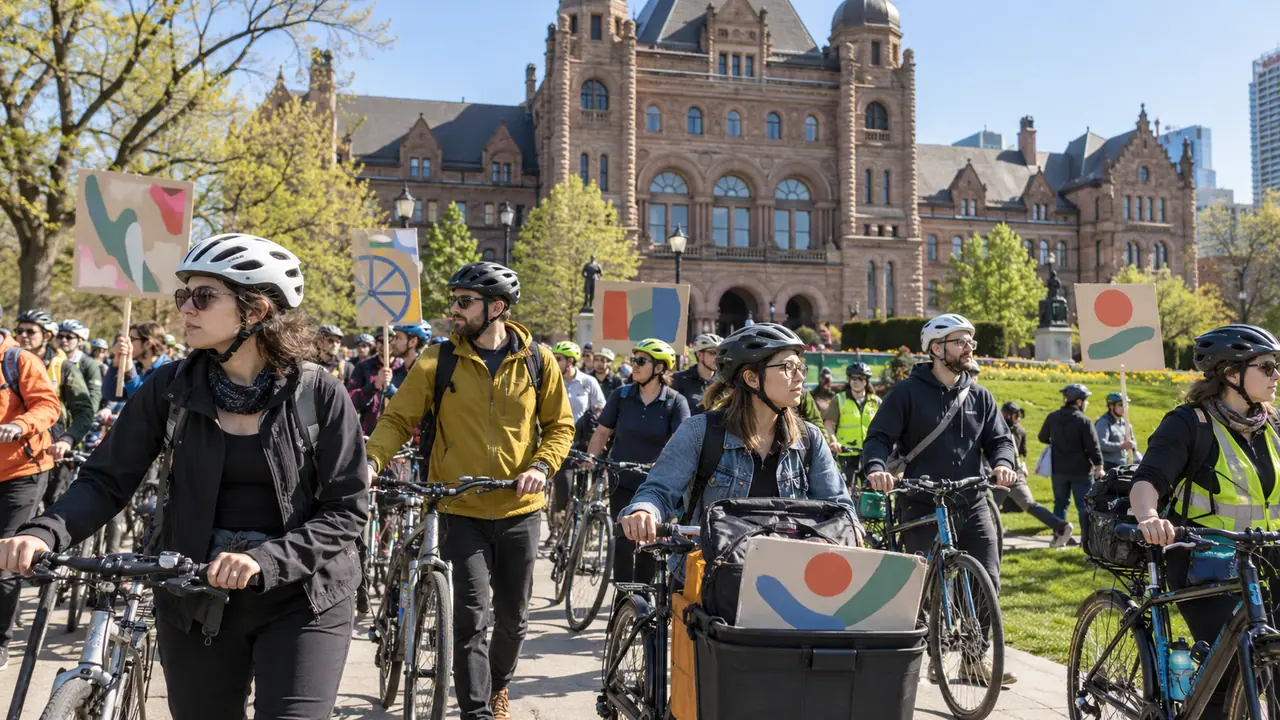Toronto Bike Lane Removal Sparks Protests and Legal Action