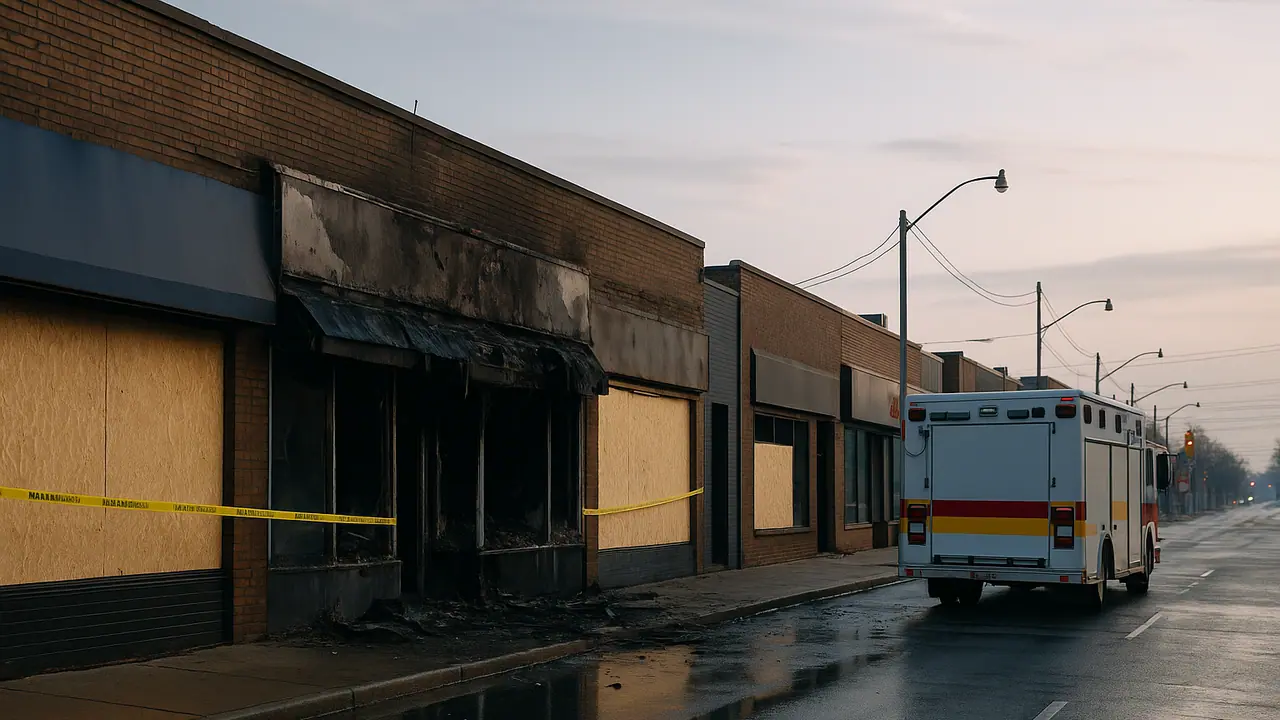 #NEW: Suspected arson under investigation after overnight explosion damages 3 businesses on Eglinton West in midtown Toronto.