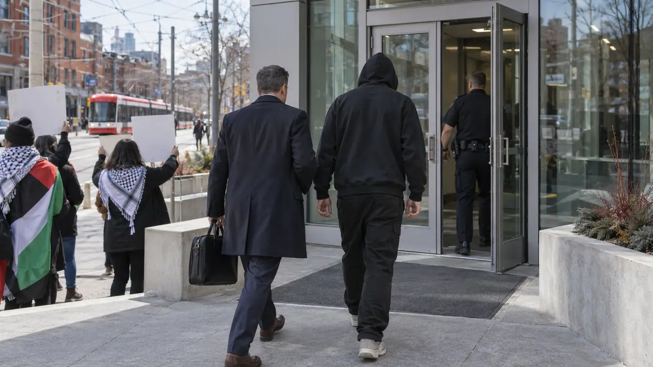 Suspect sought for alleged assault at anti-Israel protest in Toronto turns himself in