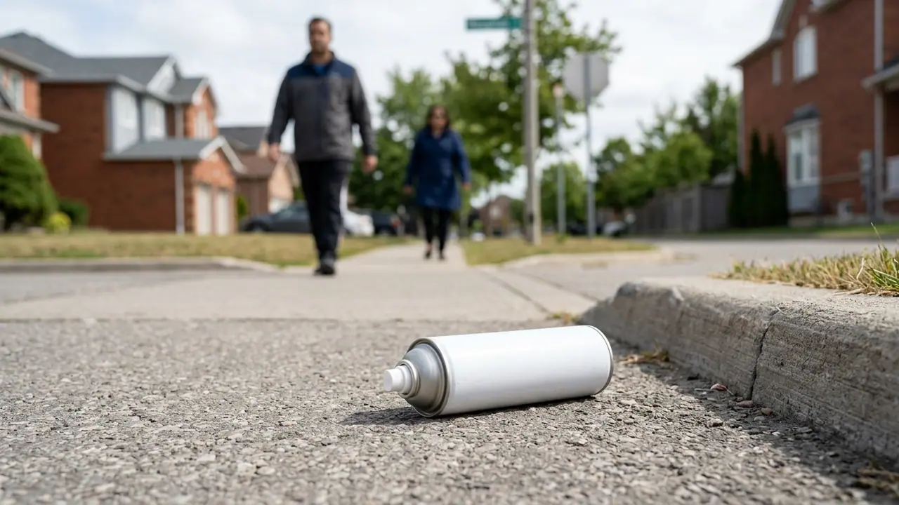 Suspect sought after woman sprayed with aerosol in Vaughan: police